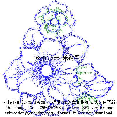 svg矢量绣花图下载