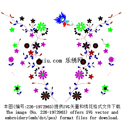 svg矢量绣花图下载