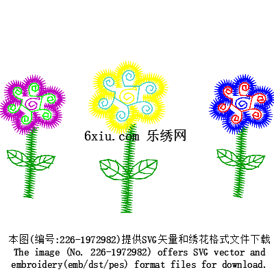svg矢量绣花图下载