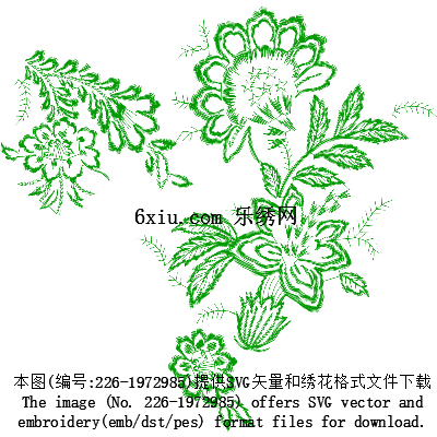 svg矢量绣花图下载