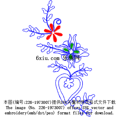 svg矢量绣花图下载
