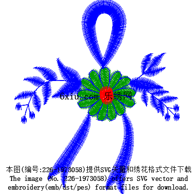 svg矢量绣花图下载