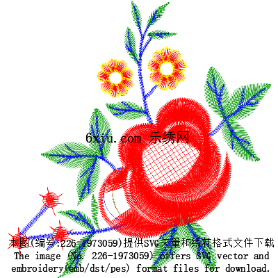 svg矢量绣花图下载