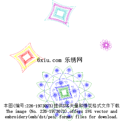 svg矢量绣花图下载