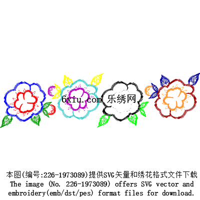 svg矢量绣花图下载