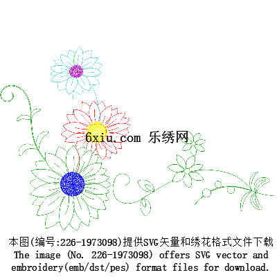 svg矢量绣花图下载