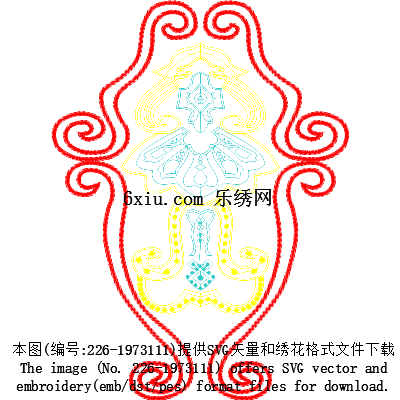 svg矢量绣花图下载