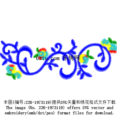 svg矢量绣花图下载