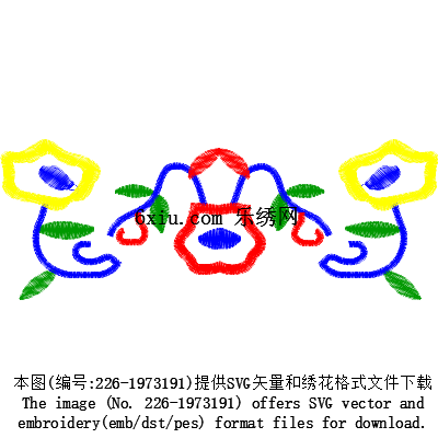 svg矢量绣花图下载