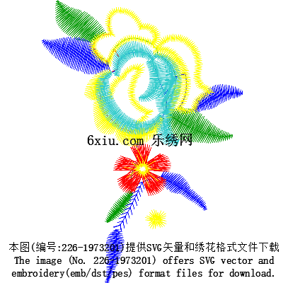 svg矢量绣花图下载