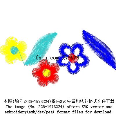 svg矢量绣花图下载