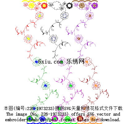 svg矢量绣花图下载