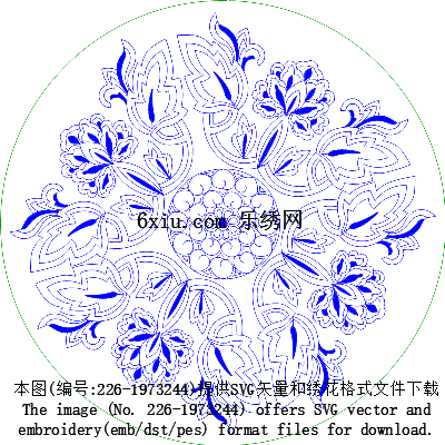 svg矢量绣花图下载