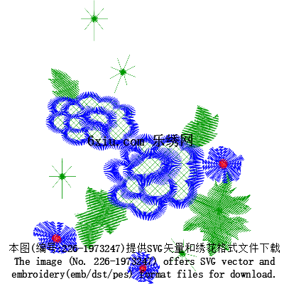 svg矢量绣花图下载
