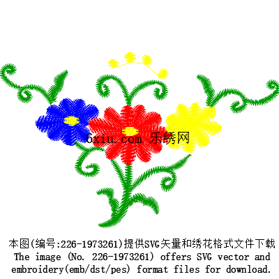 svg矢量绣花图下载