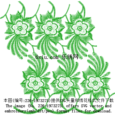 svg矢量绣花图下载