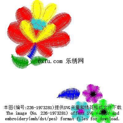 svg矢量绣花图下载