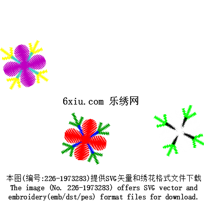 svg矢量绣花图下载