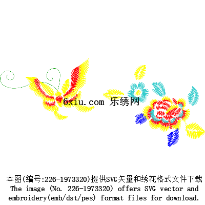 svg矢量绣花图下载