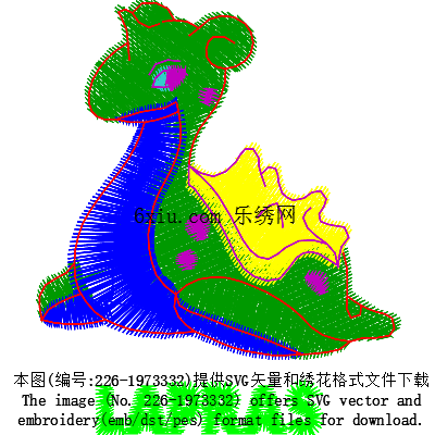 svg矢量绣花图下载