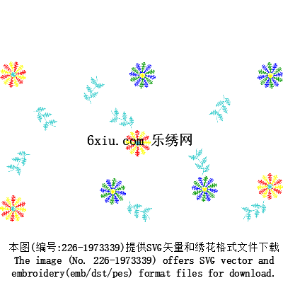 svg矢量绣花图下载