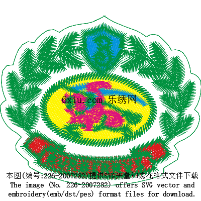 svg矢量绣花图下载