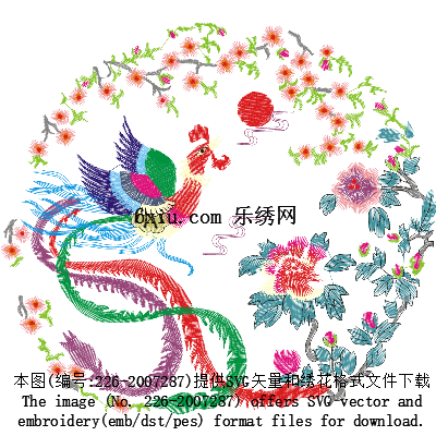 svg矢量绣花图下载