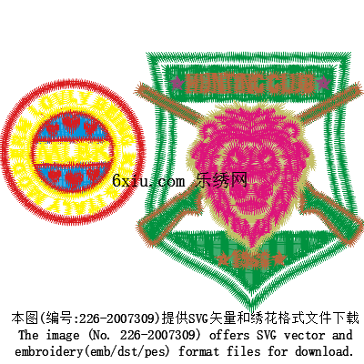 svg矢量绣花图下载