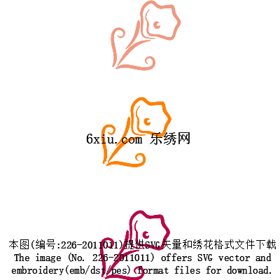 svg矢量绣花图下载