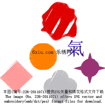 svg矢量绣花图下载