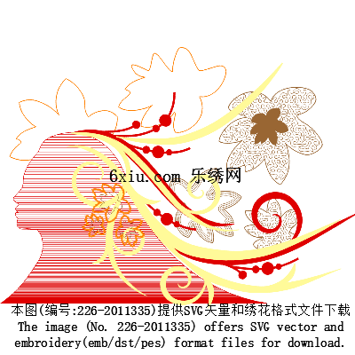 svg矢量绣花图下载