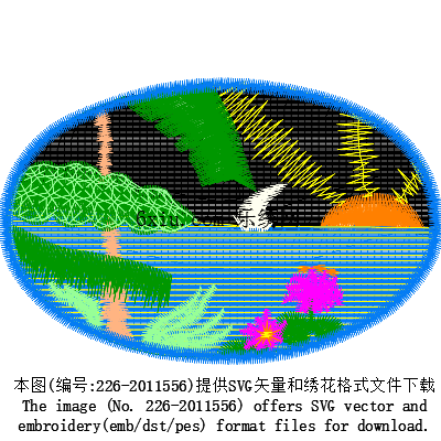 svg矢量绣花图下载