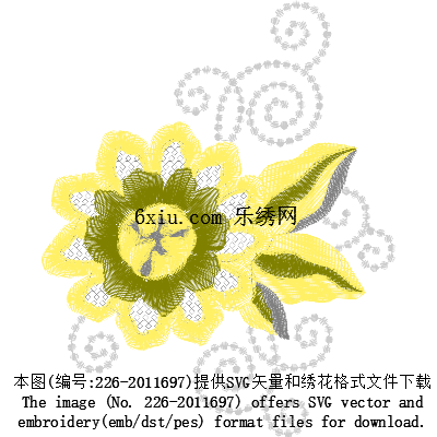 svg矢量绣花图下载