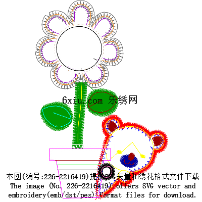 svg矢量绣花图下载