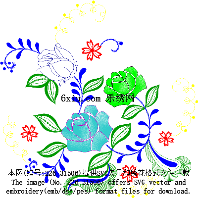 svg矢量绣花图下载