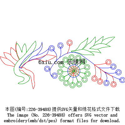 svg矢量绣花图下载