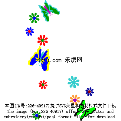 svg矢量绣花图下载