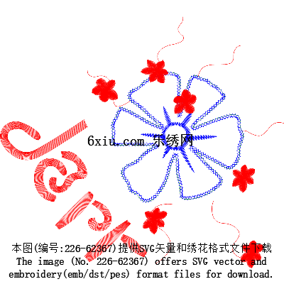 svg矢量绣花图下载