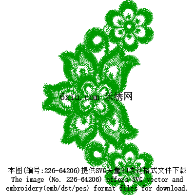 svg矢量绣花图下载