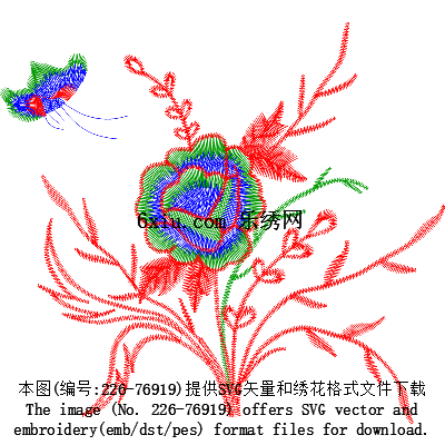 svg矢量绣花图下载