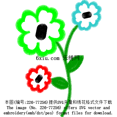 svg矢量绣花图下载
