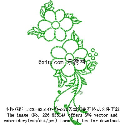 svg矢量绣花图下载