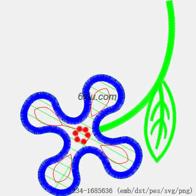 svg矢量绣花图下载