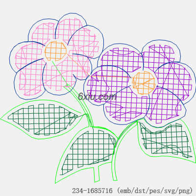 svg矢量绣花图下载