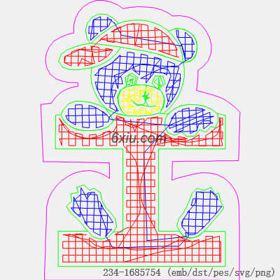 svg矢量绣花图下载