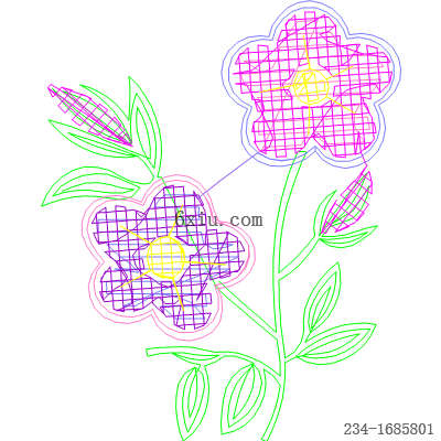 svg矢量绣花图下载