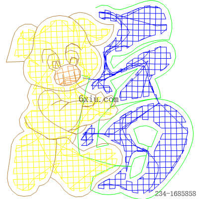 svg矢量绣花图下载