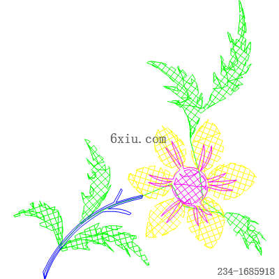 svg矢量绣花图下载