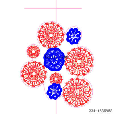 svg矢量绣花图下载