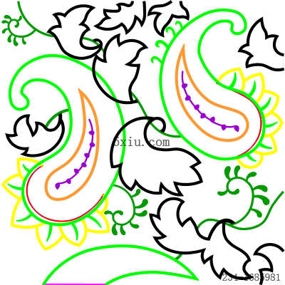 svg矢量绣花图下载